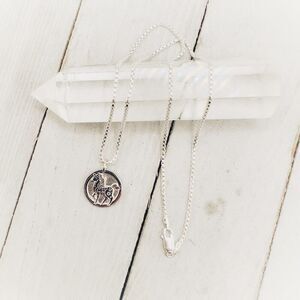 Chinese Zodiac Year of The Horse Pendant Necklace Sterling Silver